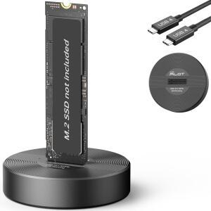 AMZPILOT 40GBPS USB NVME SSD TO 인클로저 알루미늄 22110 PCIE 도킹 2242 도크 2230 크기 스테이션 2260 리더 2280 합금 M2 어댑터