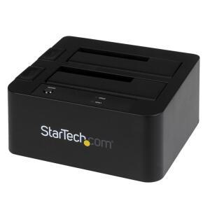 STARTECH COM USB ESATA 듀얼 하드 스테이션 포함 도킹 6GBPS SSD 도크 인치 드라이브 UASP HDD용 SATA