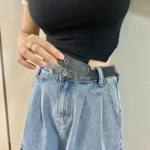[패션] 탄성 벨트 프리 노버클벨트 늘어나는벨트 노버클 블랙 버클없는