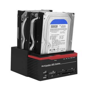 ZOPSC USB SATA IDE HDD 도킹 12V 100 공급 240V 리더 드라이브 HUB 하드 오프라인 3A 미국 3베이 스테이션 스테이션 장치 클론 전원 외장 독립