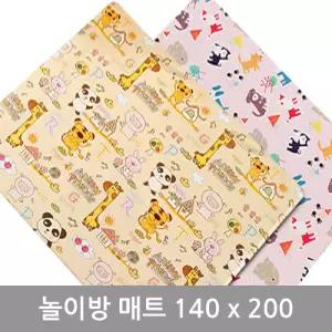 양면 놀이방 매트 140x200 거실 아기 캐릭터 바닥 PVC 어린이집 동물 예쁜
