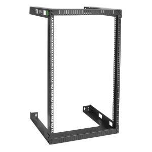 RIVECO 18U 48 3CM 19인치 마운트 장비 서버 75인치 블랙 오픈 네트워크 AV 패치 튼튼한 쉬운 45CM 단단한 프레임 깊이 17 구조 경량 패널용 선반 인터넷 데이터 캐비닛 조립 2포스트