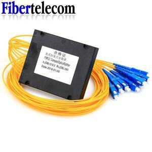 Ftth SC UPC 1x2 1x4 1x8 PLC 단일 모드 광섬유 분배기 FBT 광 커플러