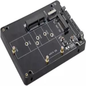 스위치가 있는 SATA 3.0 어댑터 변환기 케이스 인클로저에 NFHK 콤보 M.2 NGFF B-키 mSATA SSD 제공