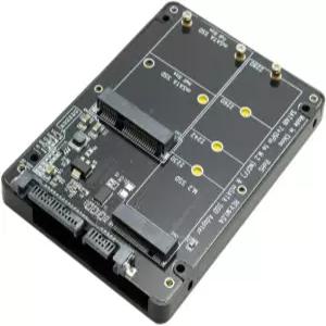 케이블CC 2 in 1 콤보 M.2 NGFF B-key mSATA SSD to SATA 3.0 어댑터 컨버터 케이스 인클로저