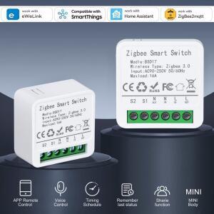 16A ZigBee 스마트 스위치 모듈 eWeLink App SmartThings 용 DIY 차단기 릴레이 Alice Alexa Google 홈 어