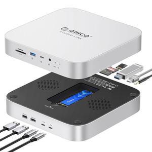ORICO STUDIOLINK 미니 허브 SSD 인클로저 포트 알루미늄 USB 도크 리더기 SD M2 스튜디오용 오디오 IN 10GBPS 포함 NVME M1 합금 5MM 카드 TF SATA