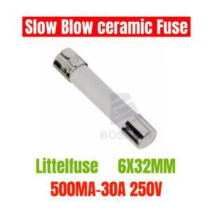 5PCS 원래 LF 326 시간 지연 느린 블로우 세라믹 퓨즈 튜브 6X30 6.3 6x32MM 250V 1A 1.5A 3A 4A 5A 6.25A