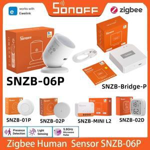SONOFF SNZB 06P 지그비 인체 감지 센서 브리지 프로 SNZB-06P 소노프 스위치