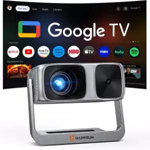 2000 ANSI 공식 라이선스 Google TV 실외 프로젝터 4K 디코딩 Wi-Fi 및 블루투스 스마트 오토 포커스 돌비