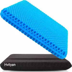 장시간 앉는 것을 위한 흐블리안 젤 시트 쿠션 두꺼운 엑스트라 라지 휠체어 소프트를 의자 카시트 통기성