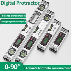 경사 디스플레이가 20 있는 측정기 0 각도기 레벨 각도 디지털 눈금자 레벨 50MM 전자 90 LED 경사계 각도