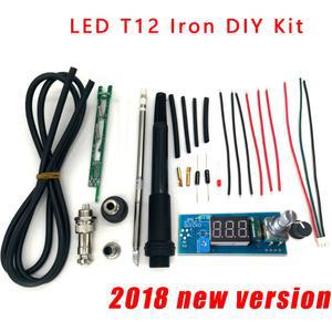 STC T12 납땜 인두 DIY 키트/단위 디지털 납땜 인두 스테이션 온도 컨트롤러 키트/QUI O NI STC LED T12 DIY 세트