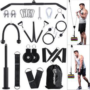 FITBEAST PULLEY SYSTEM 체육관 체육관 LAT 장비 팔뚝 운동을 풀다운 시스템 어깨 훈련을 케이블 이상적인 근력 이두근 웨이트 위한 풀리