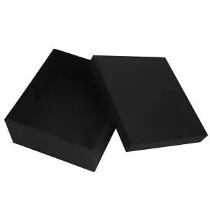[하프클럽/]블랙 무지 선물상자 20x18x8cm 싸바리 기프트박스