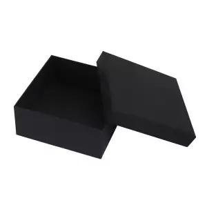 [하프클럽/]블랙 무지 선물상자 13x13x5.5cm 싸바리 기프트박스