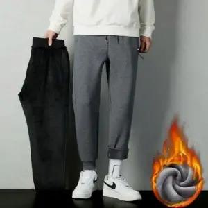 [하프클럽/]남자 기모 조거팬츠 겨울 트레이닝 바지 추운날