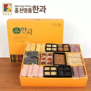 홍천명품한과 정다움1호한 전통한 맛있는한 옛날한 간식 옛날자 전통자 한선물세트 한세트