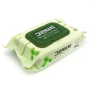 사무실 가정용 피톤치드 물티슈 100매 캡형 5개 형티슈 보습 깨끗한 멀티 용물 고급 리필
