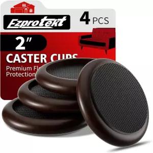 이지프로텍트 2인치 무슬립 목재 가구 패드 하드우드 바닥 4개 원형 미끄럼 방지 컵 코스터 보호대 의자