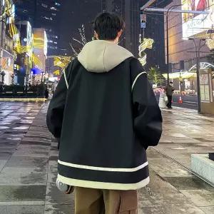 픽호샵 남친 가을 하이 코트 후드 빅사이즈 야상사파리 가능 키작남 야상점퍼 주추 꾹3