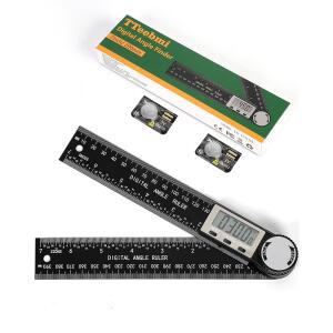 각도기 LCD 디스플레이가 있는 디지털 각도 측정 목공 IN 각도기 목공용 도구 정밀 360 파인더 눈금자 건설 눈금자