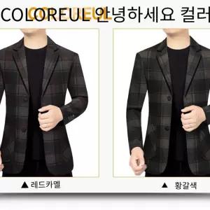 크리링 남성 남친 코트 하프 다이발 플레이보이 봄가을 캐주얼 슬림 싱글 양복 상의 KKE1