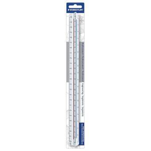 STAEDTLER 삼각형 스케일 엔지니어 눈금자 30 12인치 98718 34BK 5CM