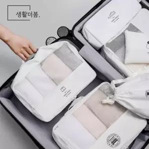 [룽스_62]여행용 압축 캐리어파우치 정리 파우치 세트 6종