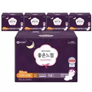 [좋은느낌] 좋은느낌 오리지널 맥시슬림 33cm 오버나이트 14Px5팩