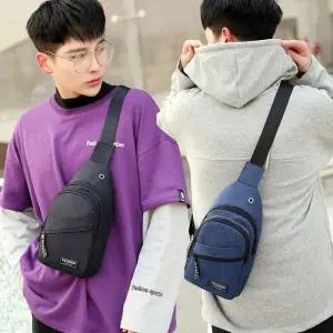 [룽스_62]출장 외출 보조 가방 캐주얼 힙색 숄더 크로스백