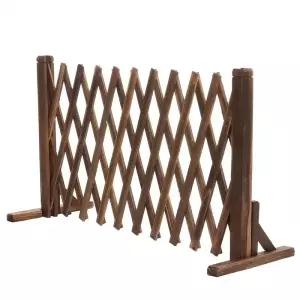개폐식 애완 동물 장벽 울타리 격리 안전 게이트 고양이 개 강아지 슬라이딩 문짝 대나무 80x130cm