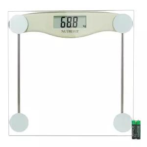 체중을 위한 욕실 체중계 NUTRI FIT 디지털 정확한 전기 감량 감시자 330파운드 용량 AAA 배터리로 기술