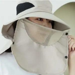 좋은 햇빛가리개모자 등산 농사 자외선차단 챙모자_25261328