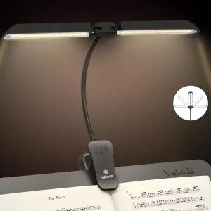 베키아 64 LED 충전식 음악 스탠드 조명 - 피아노 램프의 접이식 클립 그랜드 독서를 5가지 밝기×3