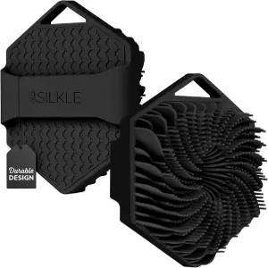 SILKLE 실리콘 바디 스크러버 앤 배스용 순한 각질 제거 샤워 브러시 루파 얼터너티브 미끄럼 방지 빠른