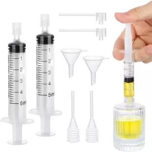 세그뷰티 5ml 향수 리필 도구 키트 8개 플라스틱 클리어 디스펜서 이송 세트 여행용 가능한 아토마이저