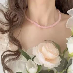 [룽스_62]목걸이 비즈 원석 액세서리 주얼리 레이어드 휴