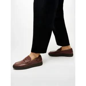 FITFLOP [랠리] 남성 레더 페니 로퍼 - 초콜릿 997626