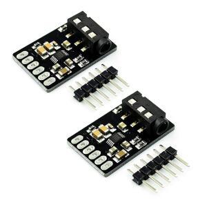 HiLetgo 2pcs CS4344 D /A 디지털-아날로그 스테레오 오디오 변환기 모듈, 선형 아날로그 저역 통과 필터 자동 속도 감지 2-200kHz