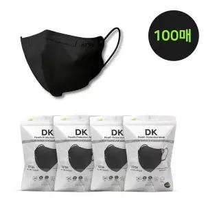 웰리즈 KF94 새부리형 저자극 마스크 대형 블랙 100매입