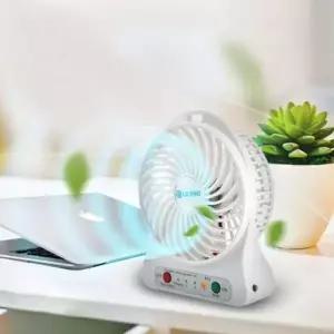 (옵션 단일상품)선풍기 책상 사무실 미니 탁상용 USB 화이트_25264342
