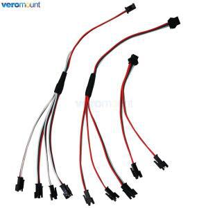 2Pin SM 분배기 커넥터 1  2 3 4 LED WS2812 스트립 라이트 용 JST Male Female 와이어 케이블
