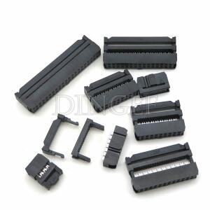 5PCS FC 6P 8 10 12 14 16 18 20 24 26 30 34 40 50 핀 2.54mm 피치 암 IDC 소켓 커넥터 리본 케이블 P