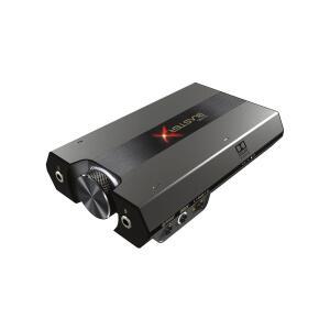 사운드 BlasterX G6 고해상도 130dB 32bit / 192kHz 게이밍 DAC, 외장 USB 사운드 카드, 돌비 디지털, 7.1 가상 서라운드 사운드, 사이드톤 / PC 및 게임 콘솔용 스피커 컨트롤
