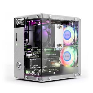 라즈베리 파이 5 하일로-8L, AI 에이전트 오픈클로, 타워 쿨러+듀얼 RGB 팬, 0.96인치 OLED 모듈, 세이프 셧다운, 표준 HDMI, RGB 효과용 파이론맨 5 NVMe M.2 SSD PCIe 2.0 / 3.0 미니 PC 케이스