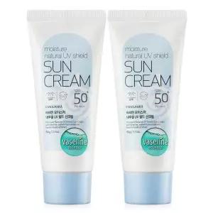 바세린 내추럴 UV 쉴드 선크림 60ml 2개