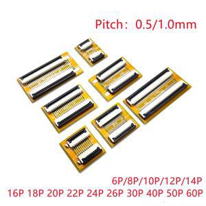 2PCS FFC FPC 0.5mm 1.0mm 유연한 플랫 케이블 연장 보드 어댑터 4P 5P 6P 8P 10P 12P 20P 30P