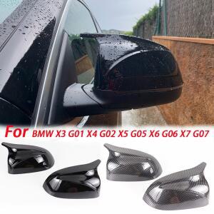 BMW 호환 X3 G01 X4 G02 X5 G05 X6 G06 X7 G07   M  블랙 백미러 커버 룩