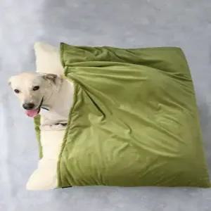 강아지 침낭 반려견 쿠션 담요 세탁 따뜻한 캠핑용 보온